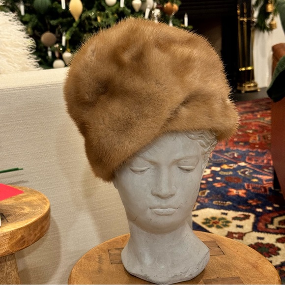 Mint Canadian Pastel Mink Fur Hat Cap Women Woman - Picture 7 of 12